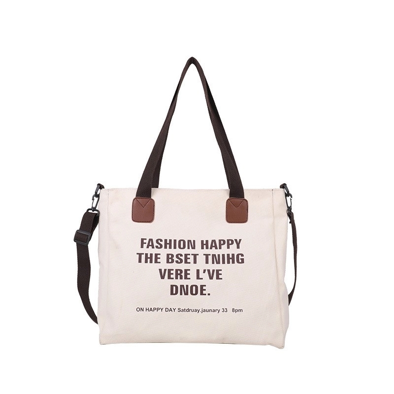 Monogram Canvas Bag, custom tote bag with logo imprint 2