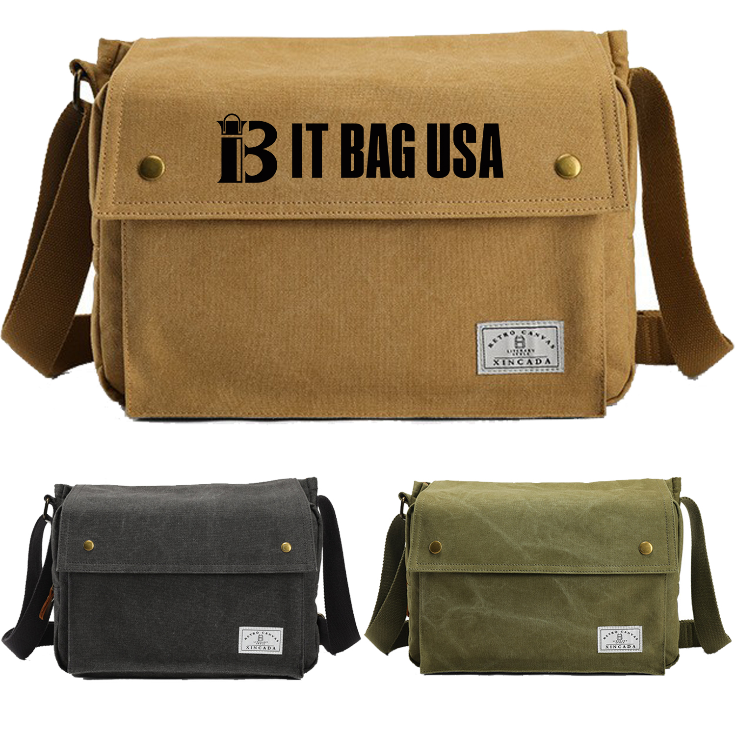 Canvas Messenger Vintage Crossbody Shoulder Bag 5
