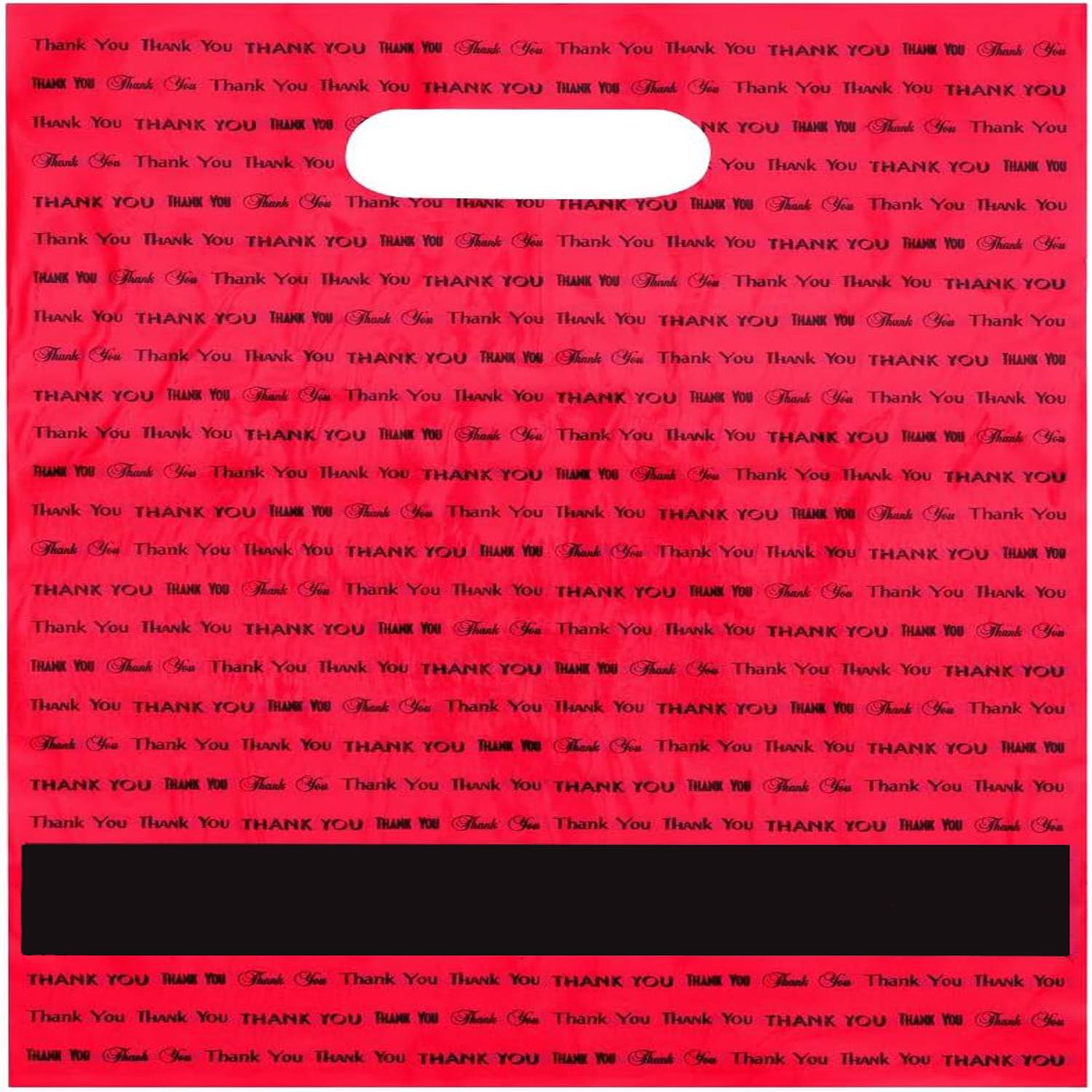 9" x 12" Die Cut Handle Plastic Bag 8