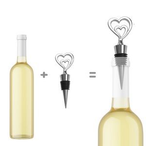 Beautiful Heart Flower Wine Cork Stopper 4