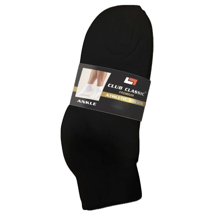 Ankle Socks Black Size 4-6 2