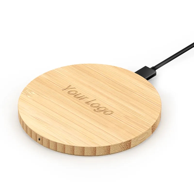 Bamboo Round Wireless Charger 6