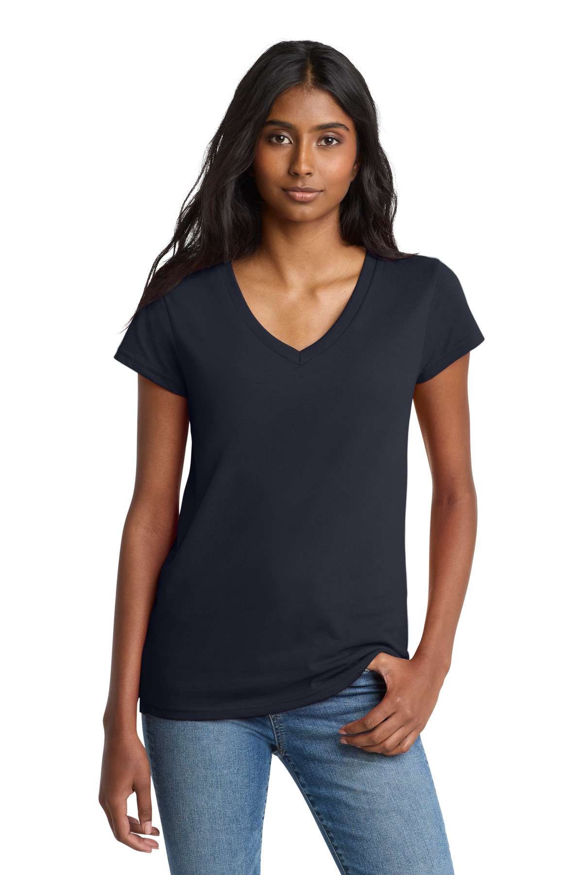 District Women's Re-Tee V-Neck DT8001 13