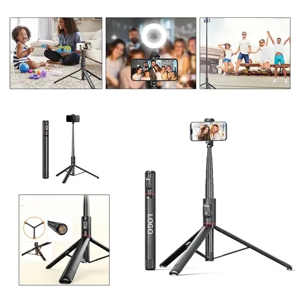 Bluetooth Selfie Stick with Wireless Remote 2