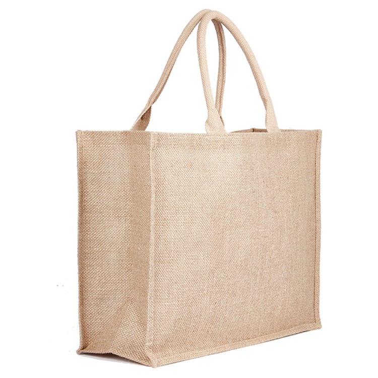 Jute Bag Natural, custom tote bag with logo imprint 4