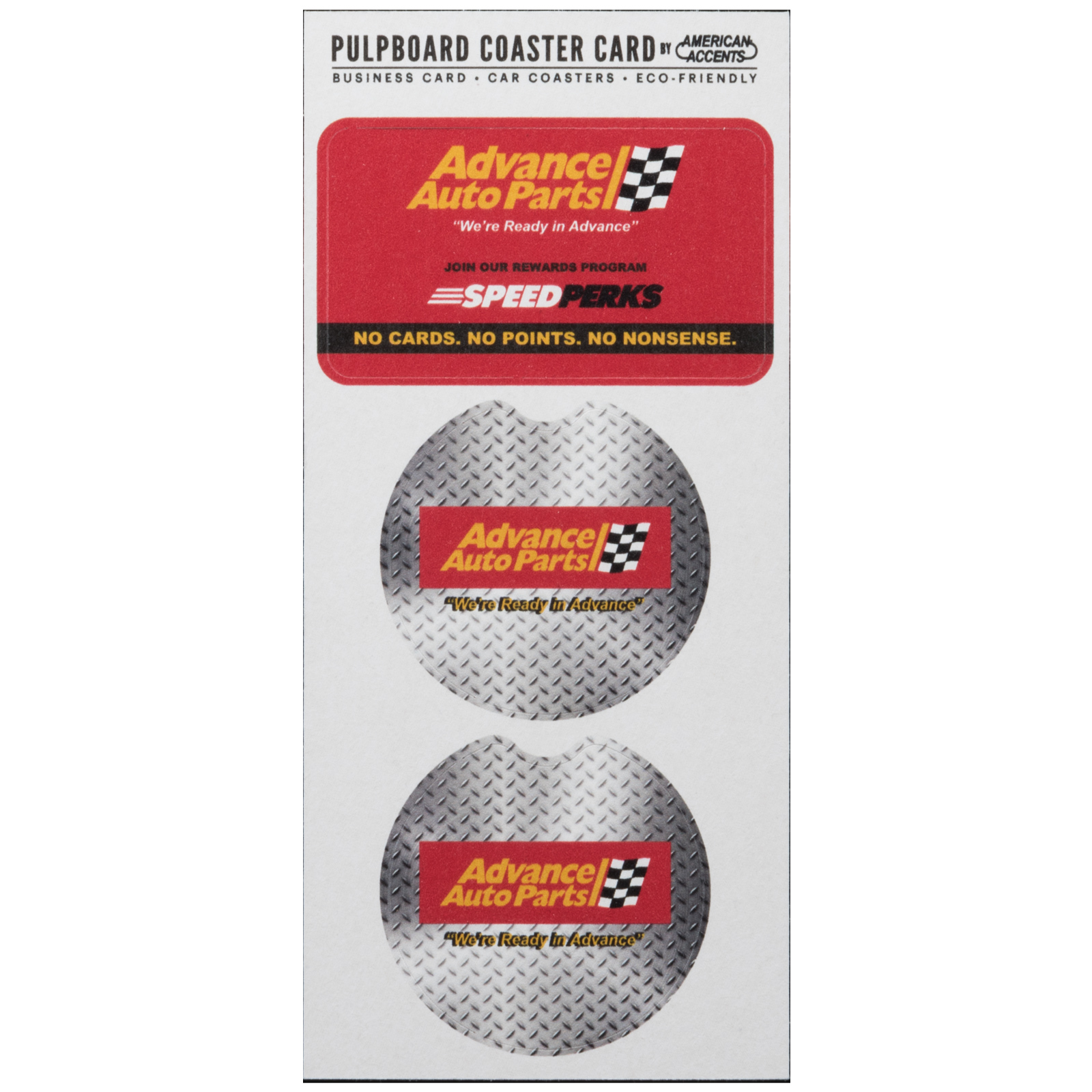 35 pt Coaster Card Pulpboard Car Coaster 1