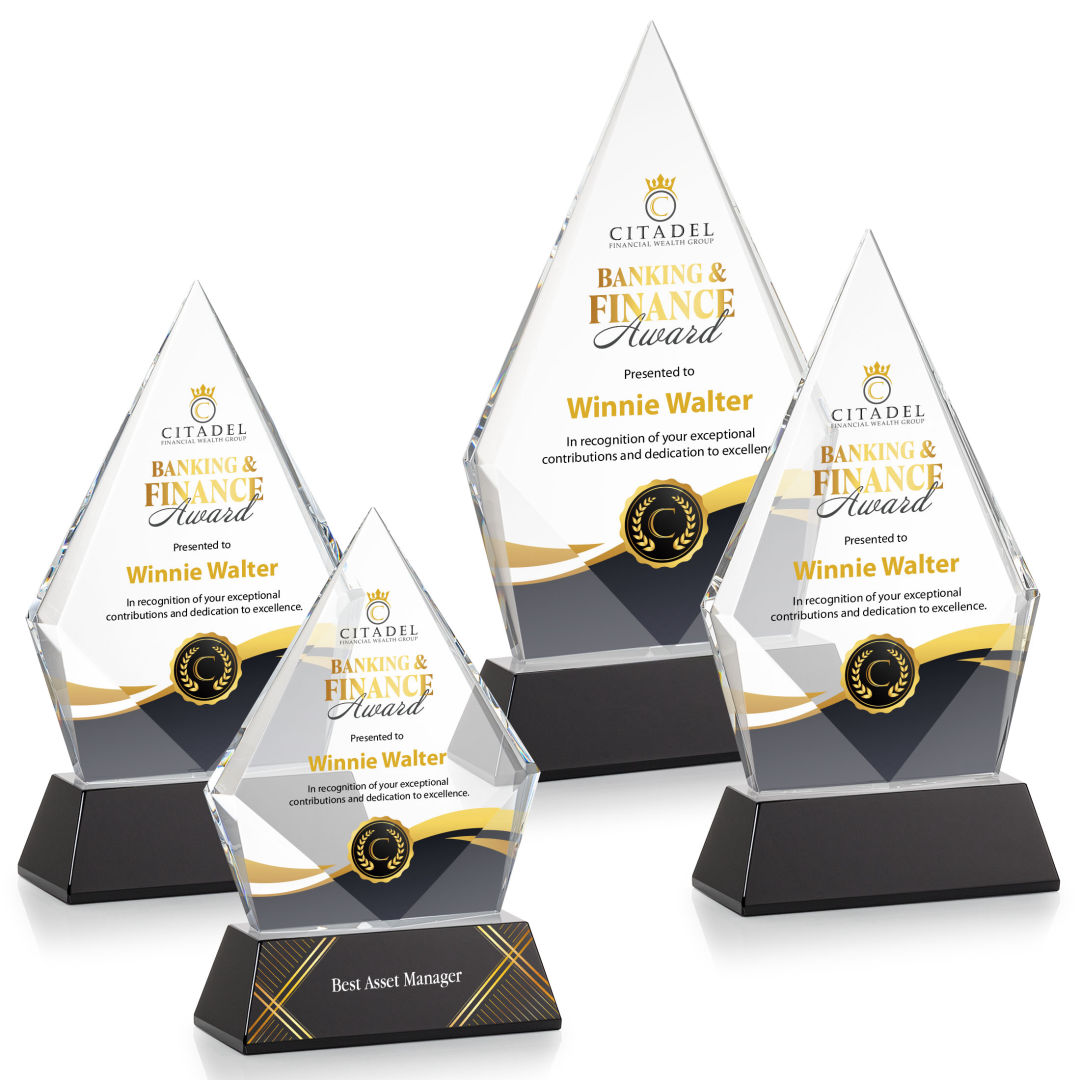Shelton VividPrint™ Award on Newhaven Base - Black