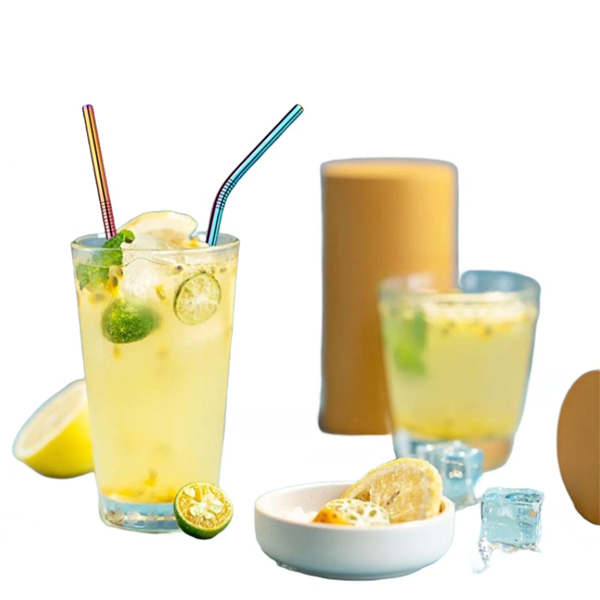 3 In 1 Reusable Stainless Steel Straw Set 3