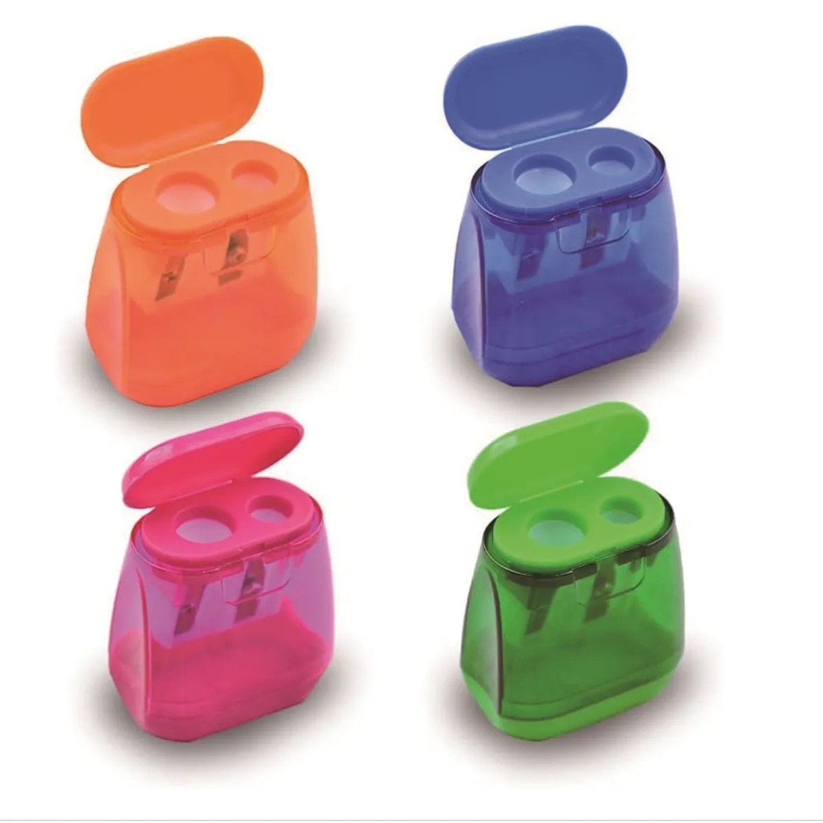 Colored Manual Hand Held Small Compact Pencil Sharpener 4
