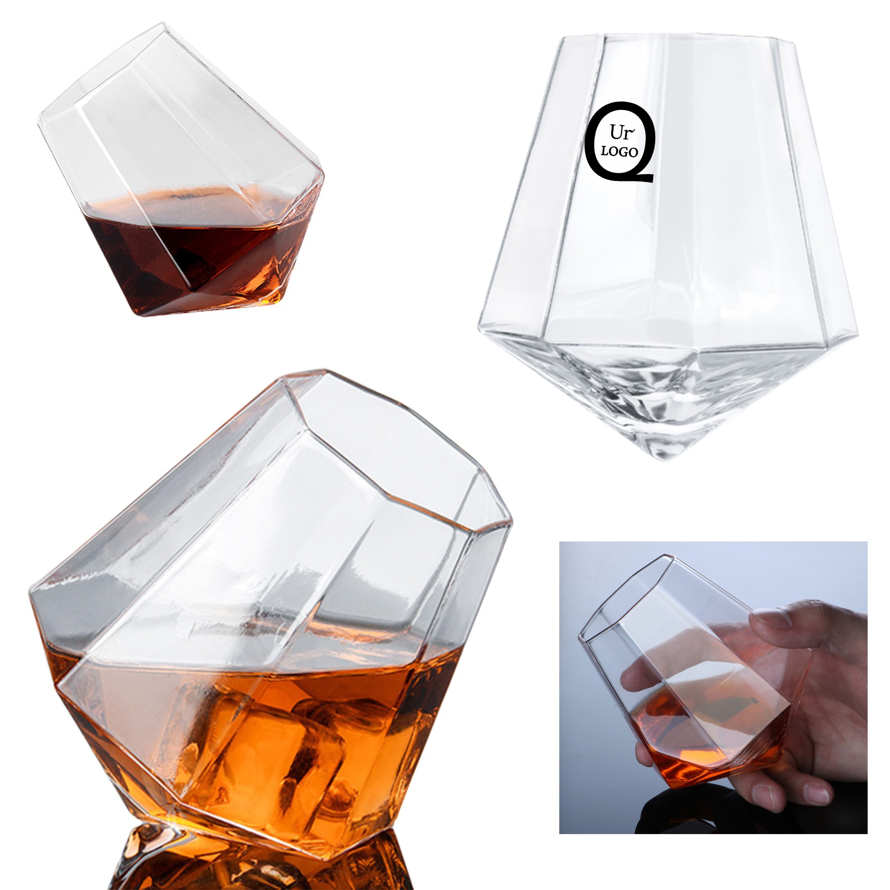 Tumbler Octagonal Wine Glass 2