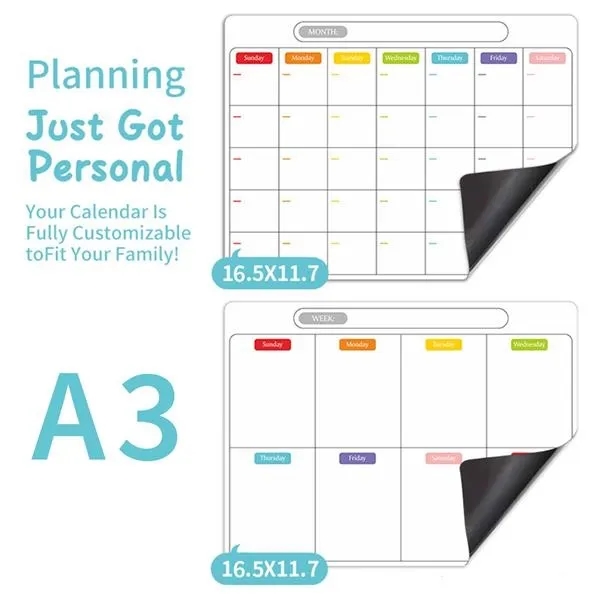 Monthly Magnetic Writing Board For Fridge 4