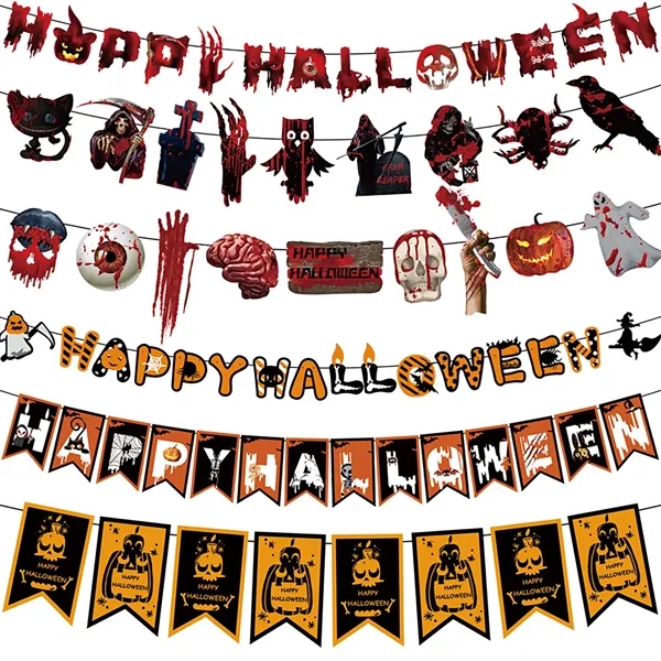 Halloween Party Atmosphere Decoration Flag