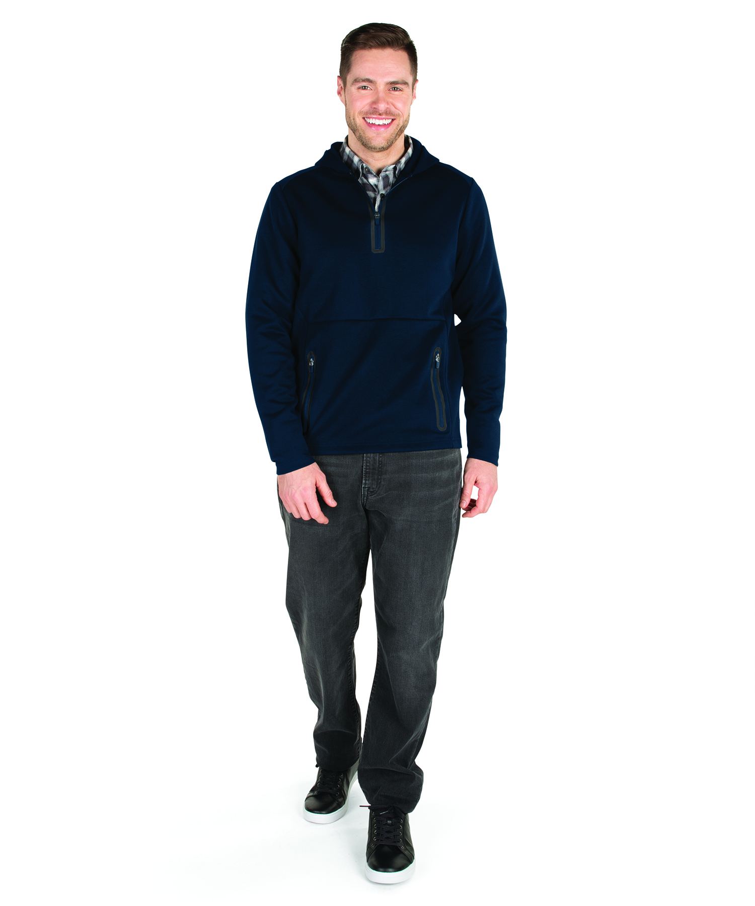 Seaport Quarter Zip Hoodie, custom hoodie or sweatshirt with logo imprint 19