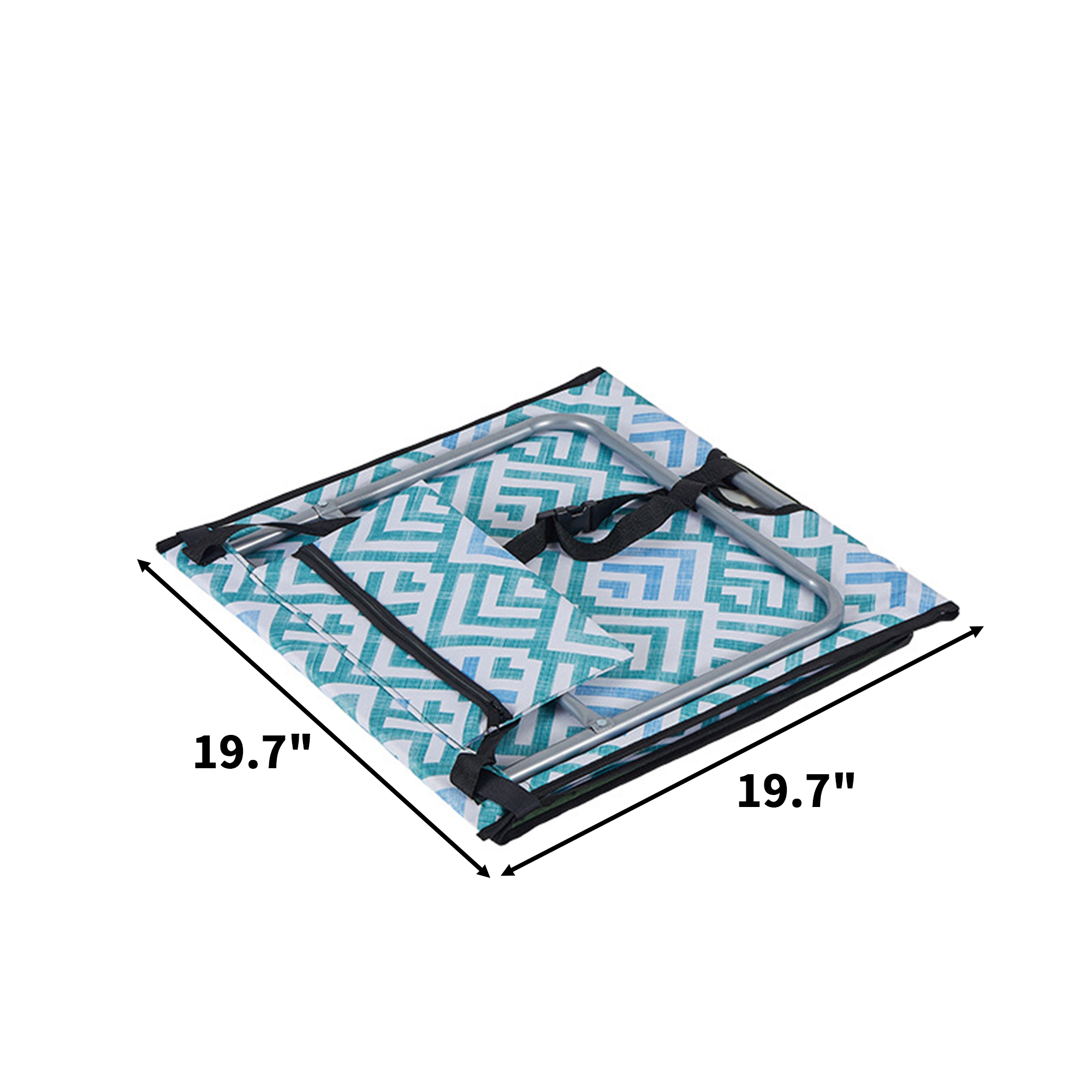 Folding Oxford Beach Lounger With Steel Frame 8