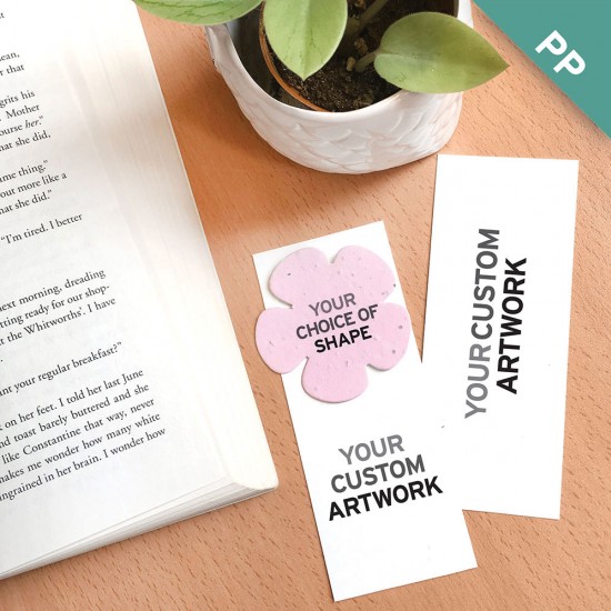 Double-Sided Small Eco Bookmark With Shape 5
