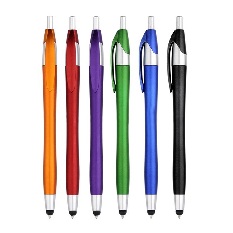 Metallic Colored Stylus Click Pen 1