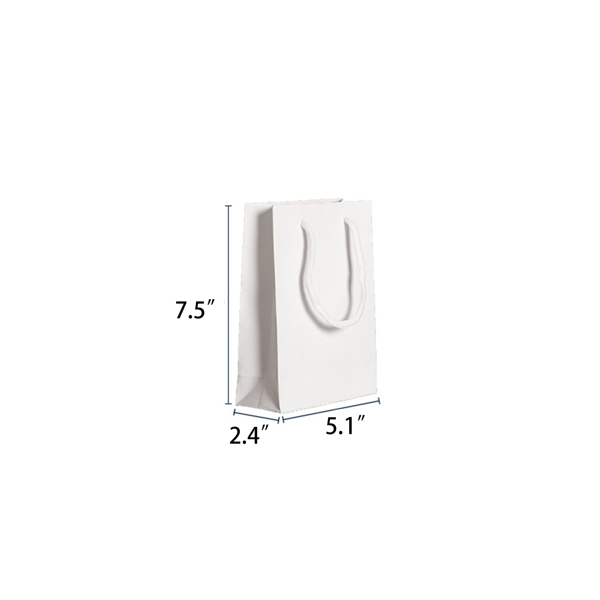 White Paper Bags with Handles 3