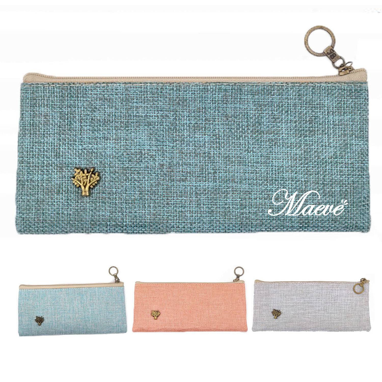 Large Capacity Simple Canvas Storage Pencil Case 2