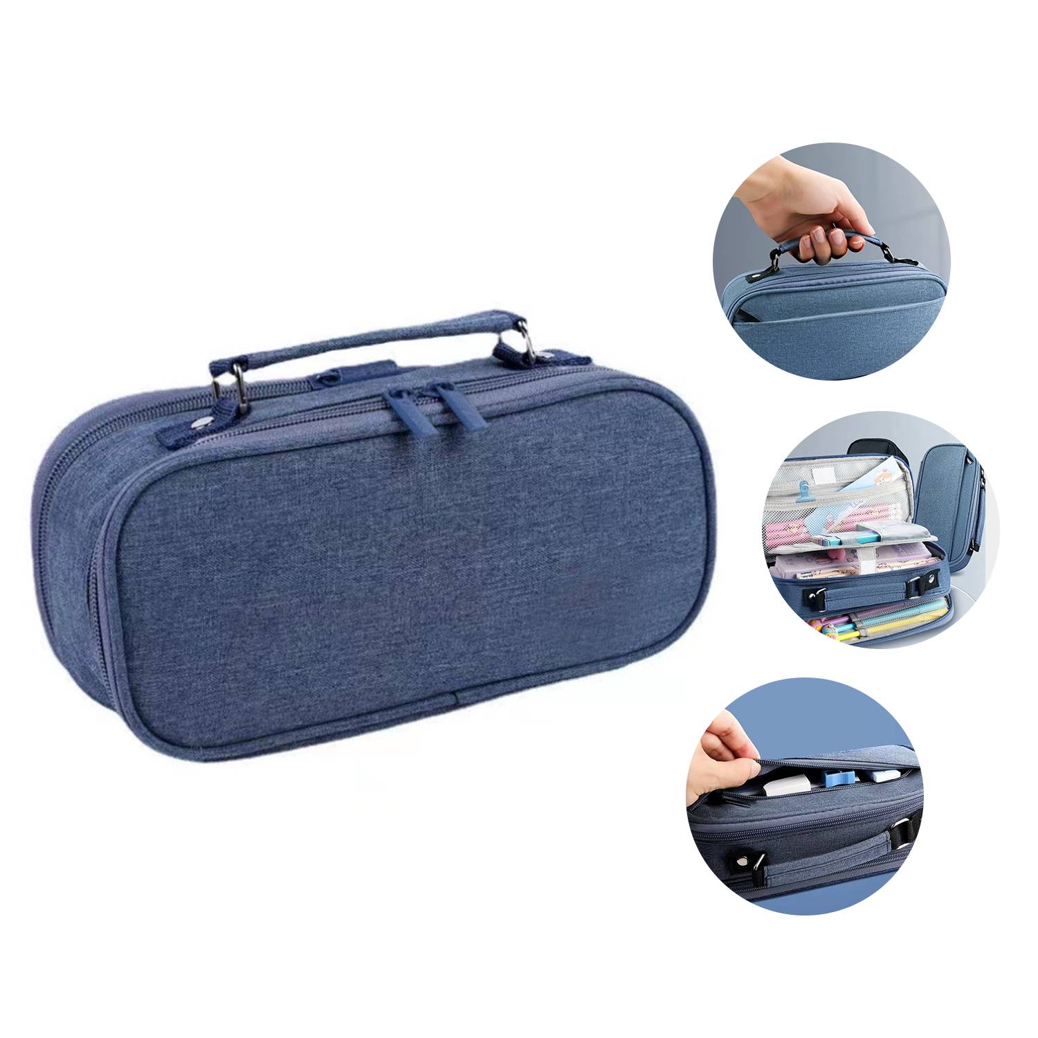 Pencil Case Pen Pouch Large Stationery Organizer 4