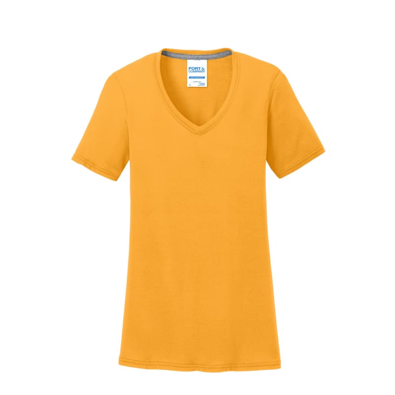 Port & Company Women's Performance Blend V-Neck Tee. 20