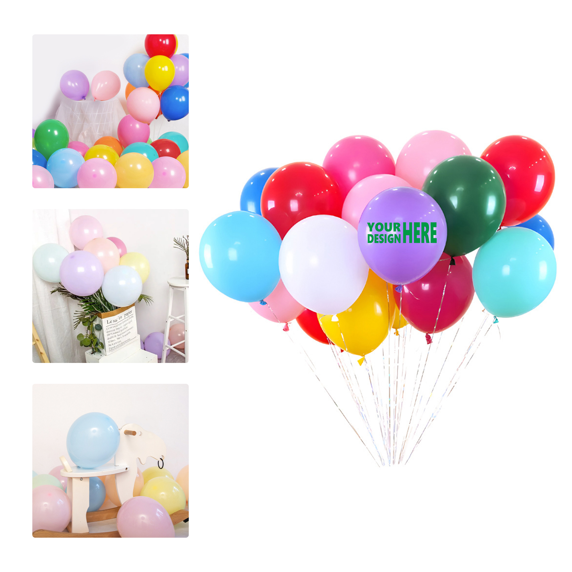 MOQ 100 Matte Pastel Latex Balloons for Party Decoration 2