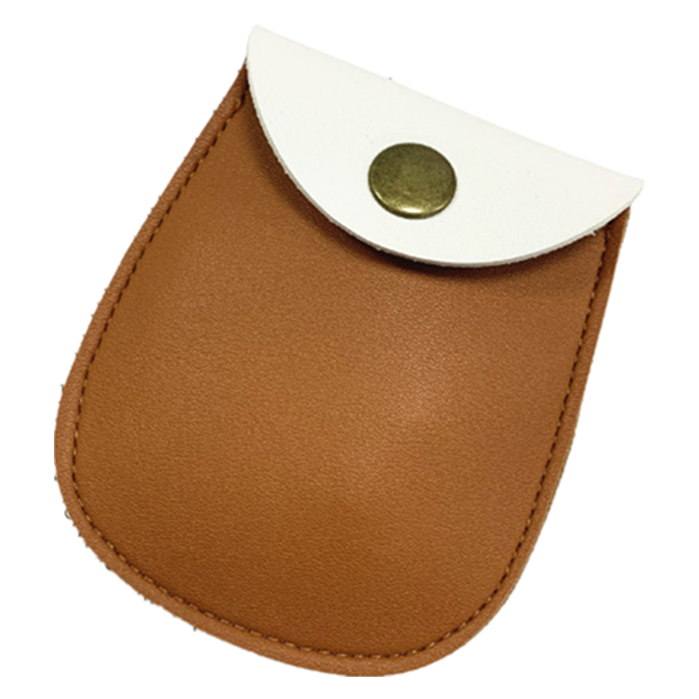 Leather Ear Bud Pouch Coin Change Bag 3