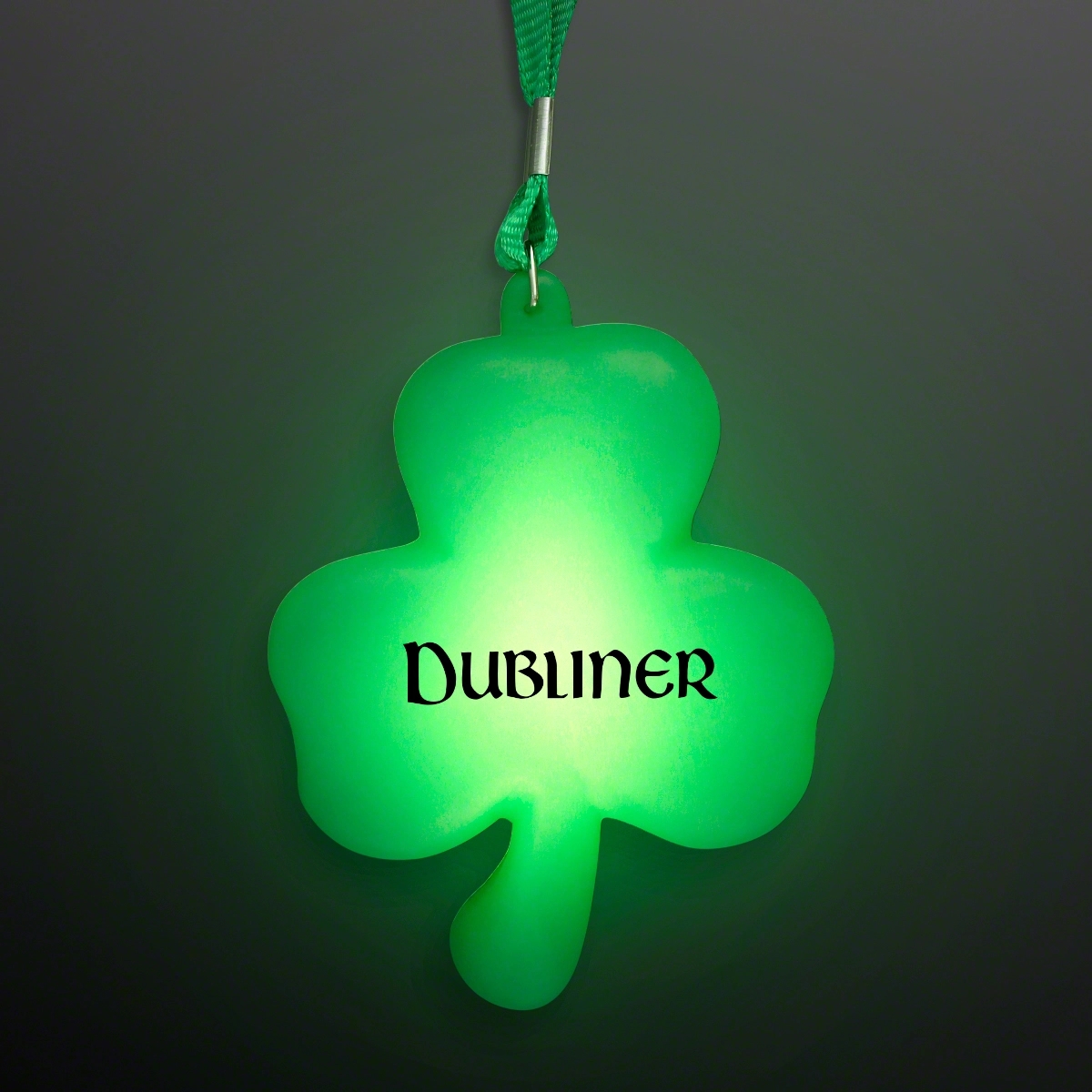 Big Light Up Shamrock Necklace for St. Paddy's Day 2