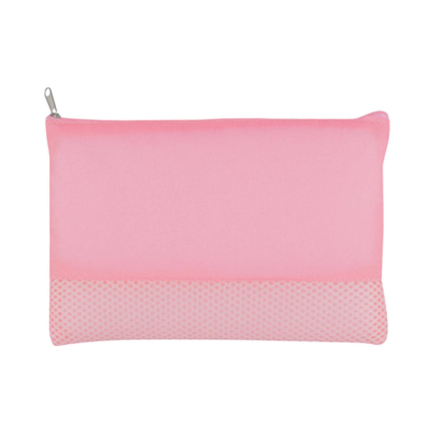 Polyester Patchwork Grid Mesh Makeup Bag 7