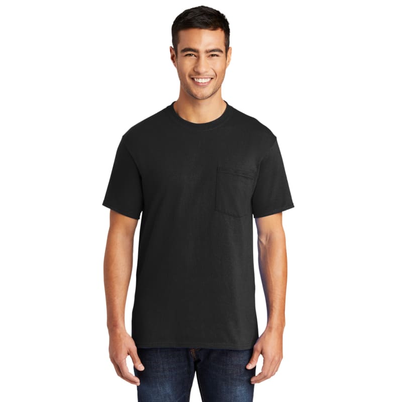 Port & Company Tall Core Blend Pocket Tee. 25