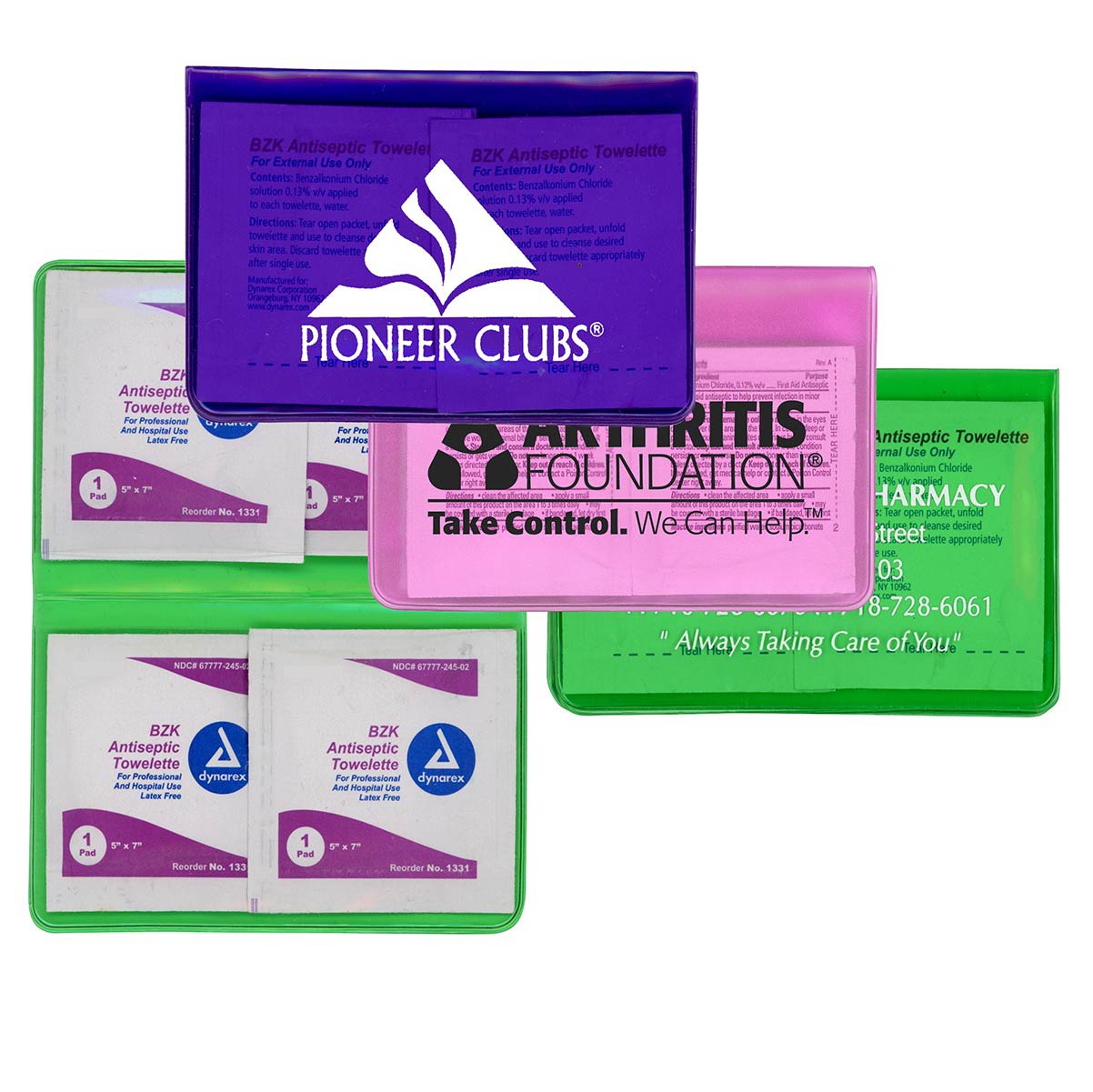 Vibrant TEK Translucent Vinyl Hand Sanitizer Towelette Kit 1