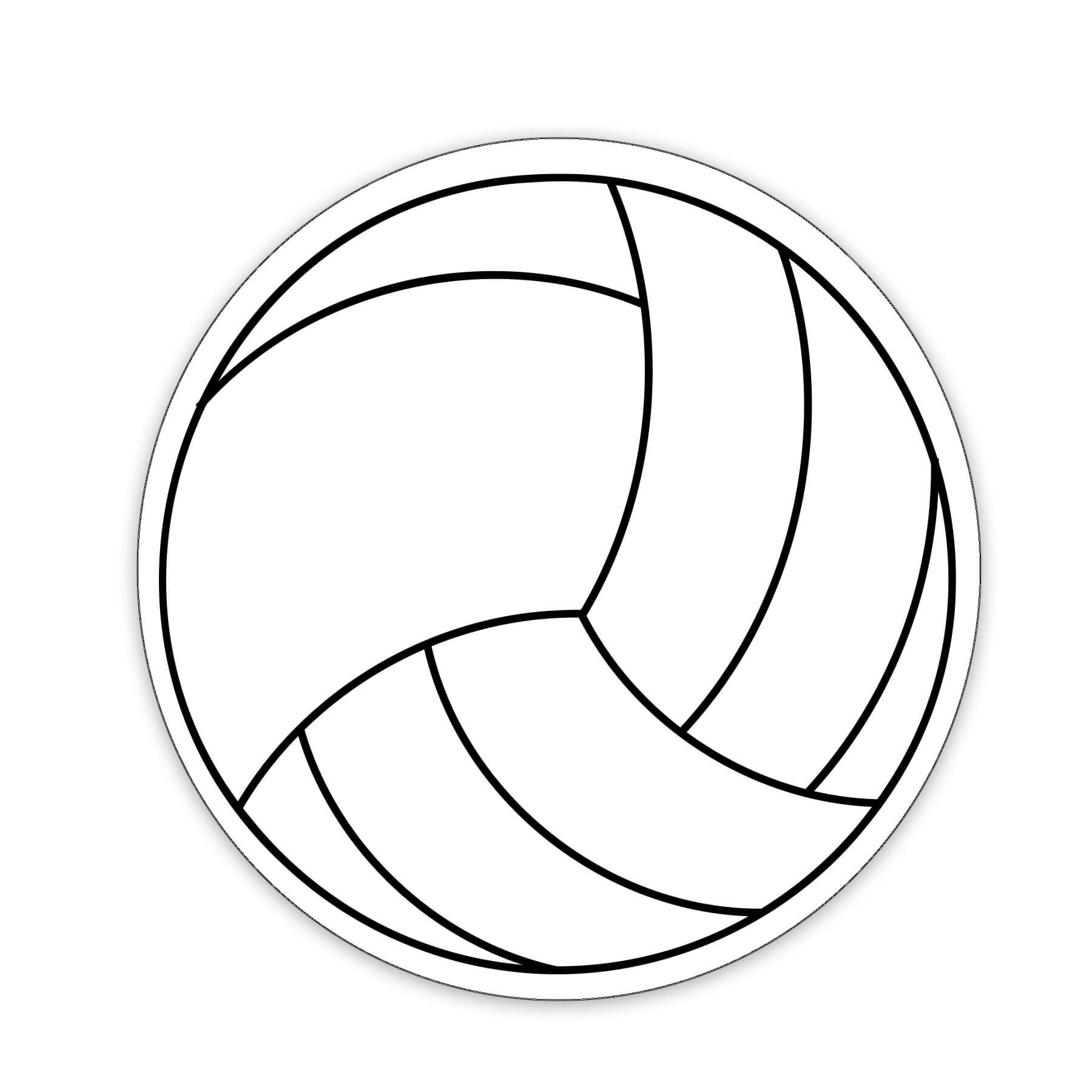 Volleyball Shaped NoteKeeper™ Magnet 35 Mil 1