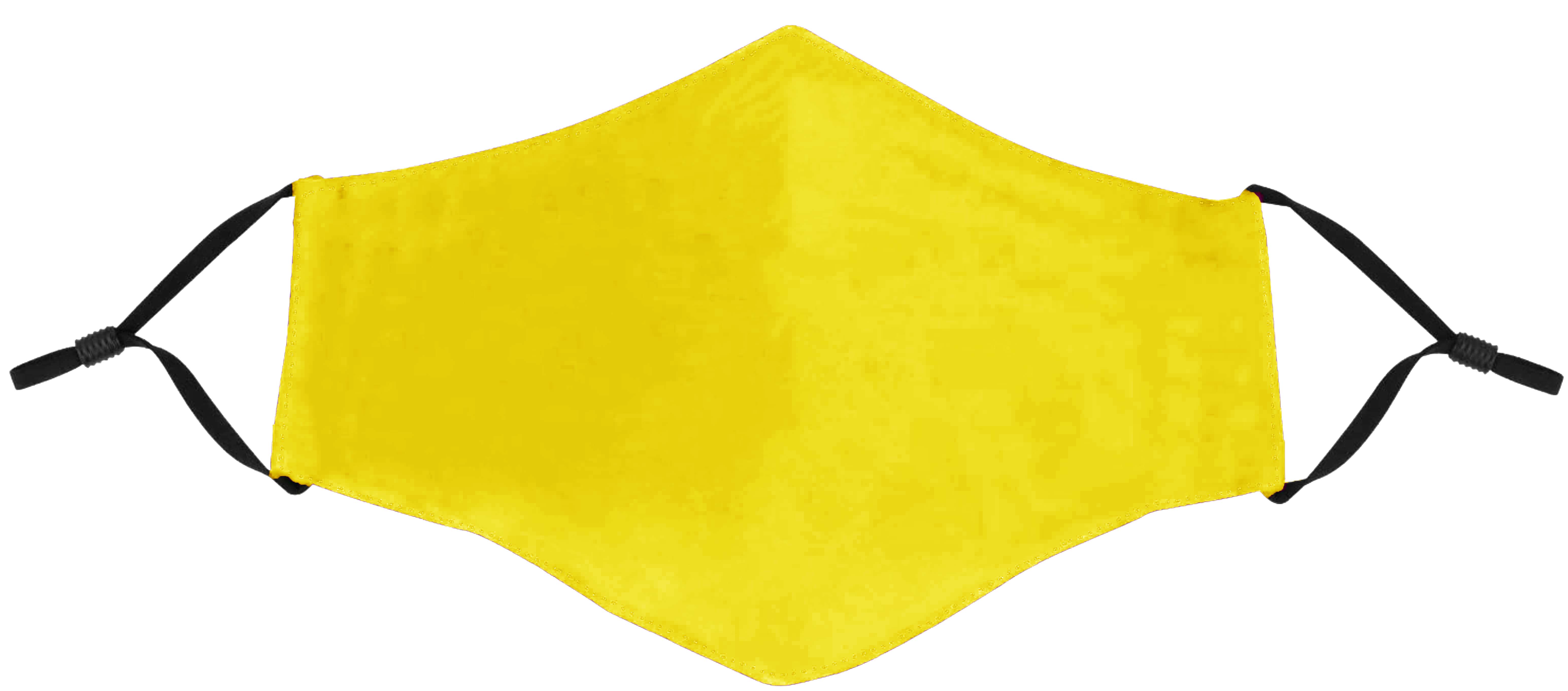 Yellow Mask with Adjustable Ear Loops 1