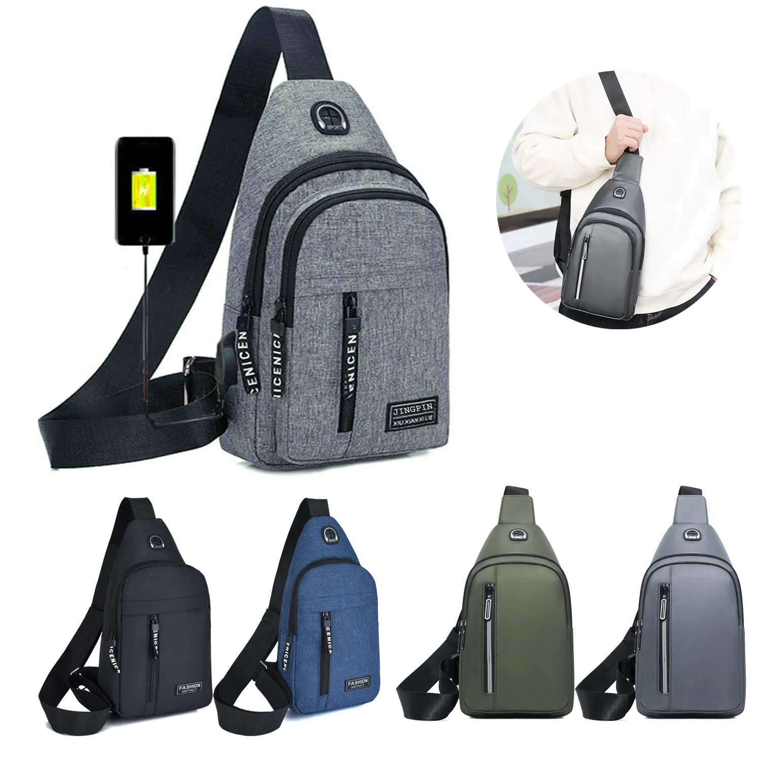 Sling Crossbody Backpack Shoulder Bag 2