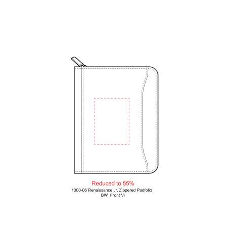 FSC® Mix Renaissance Jr. Zippered Padfolio 21