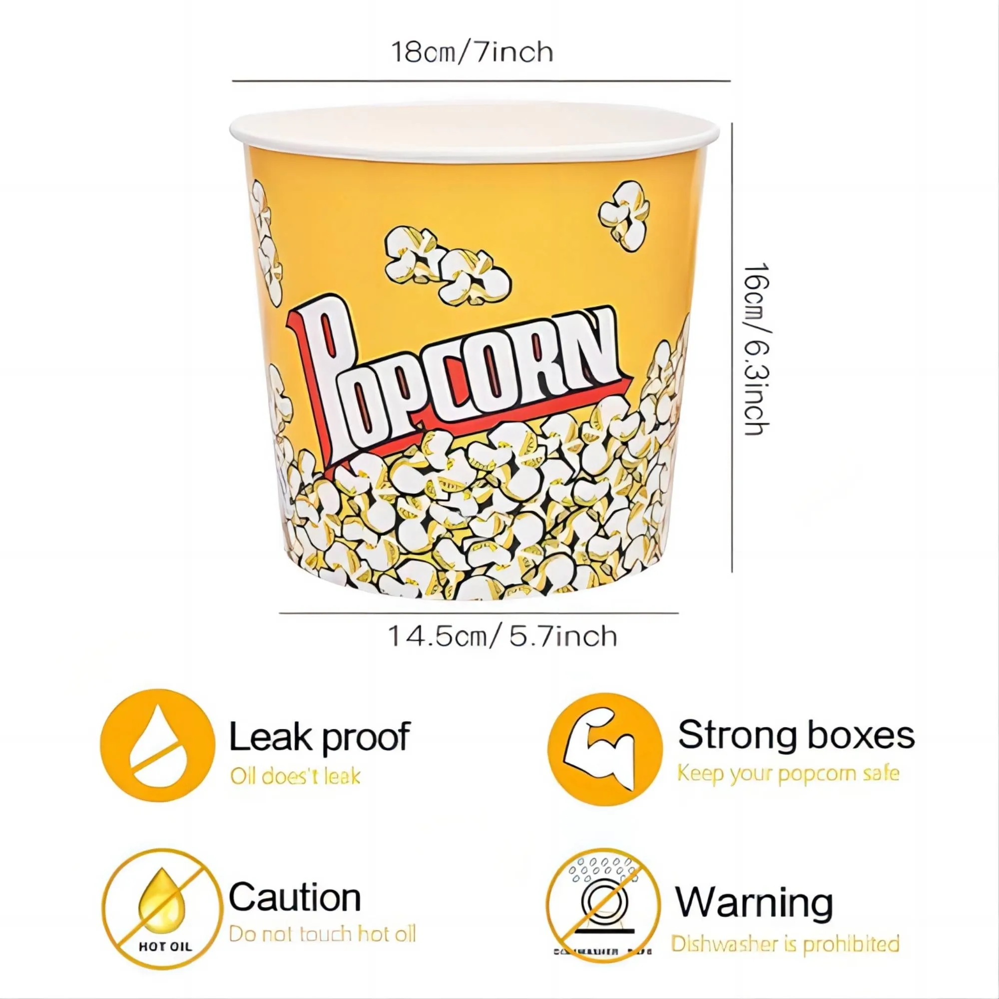 85oz Popcorn Bucket MOQ 500 3