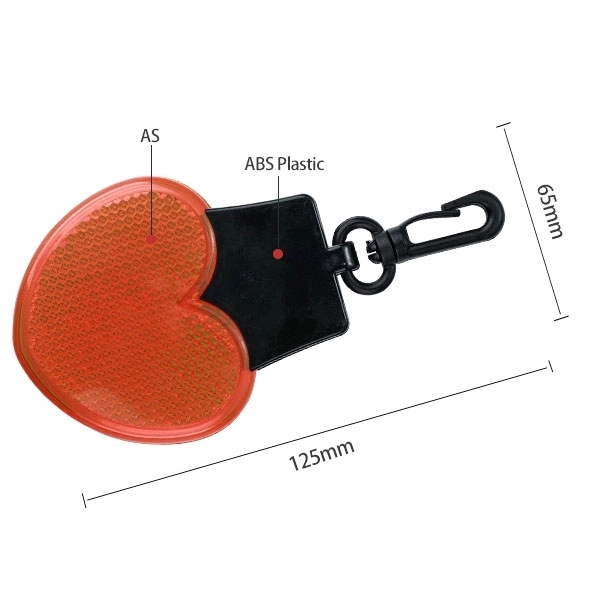 Heart Shaped Flashing Reflector Light 6