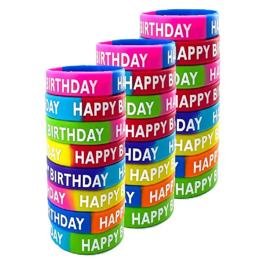 Segmented Silicone Wristband - 1" band 3