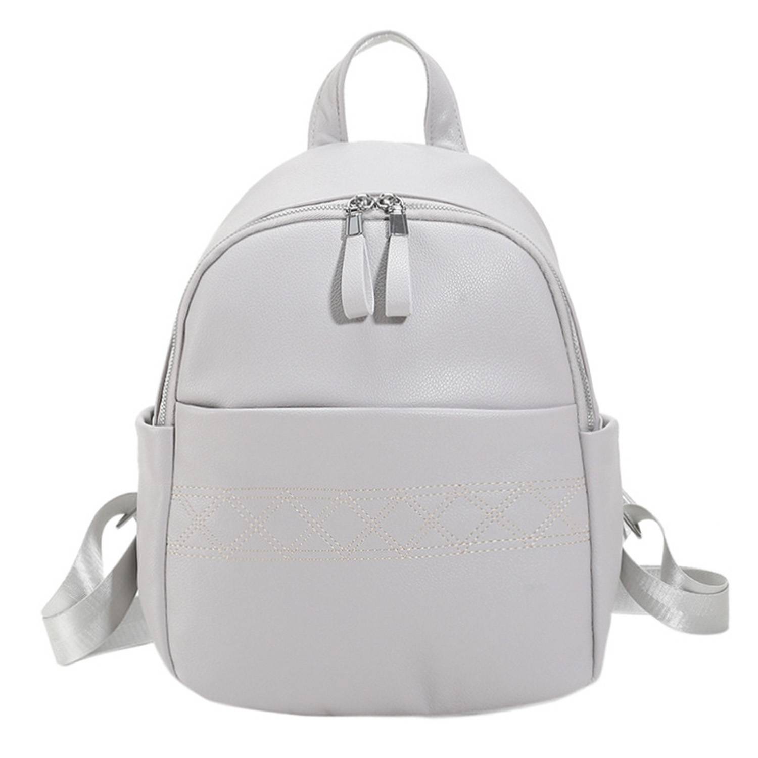 PU leather durable backpack 6
