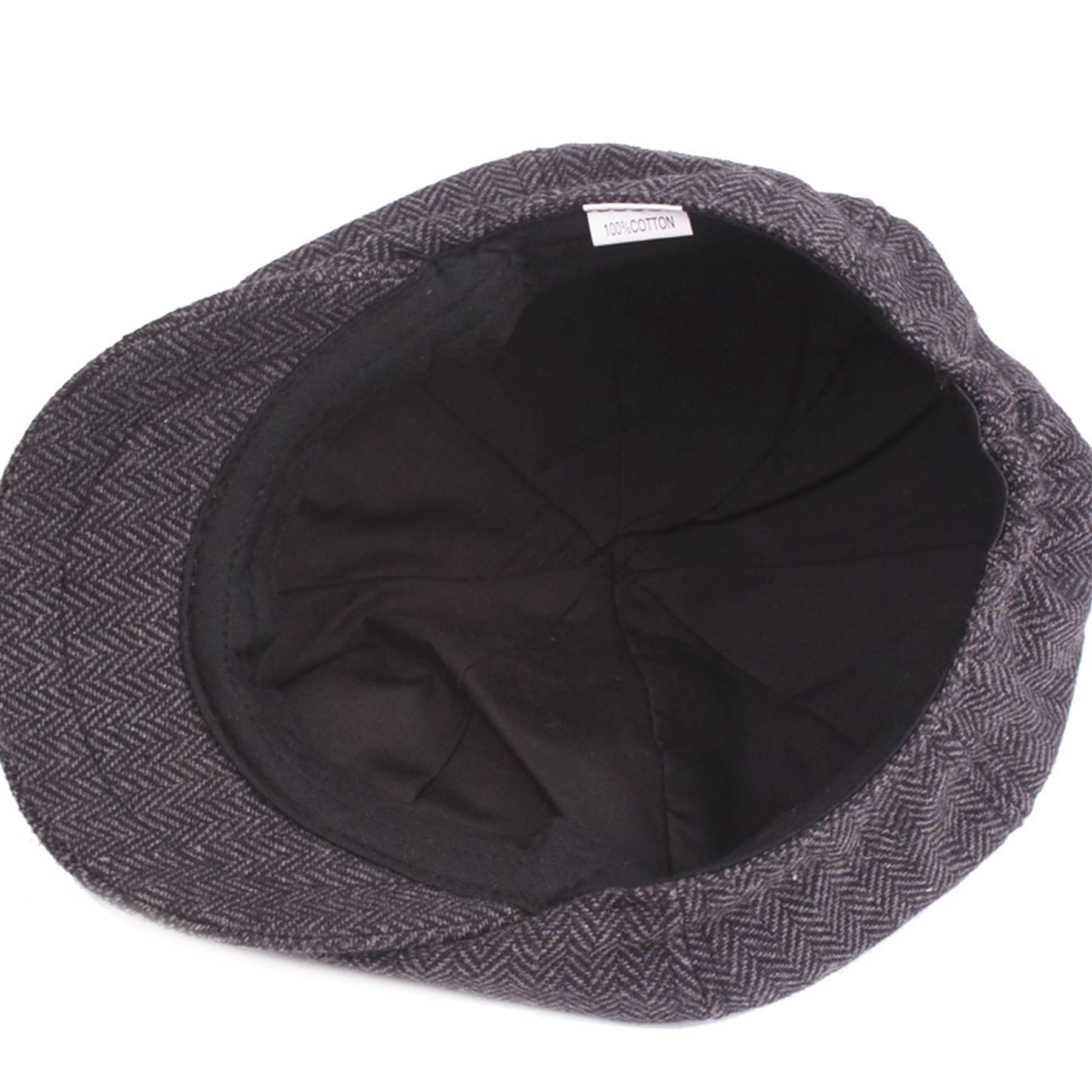 Cotton Flat Beret Cap Adjustable Size 5