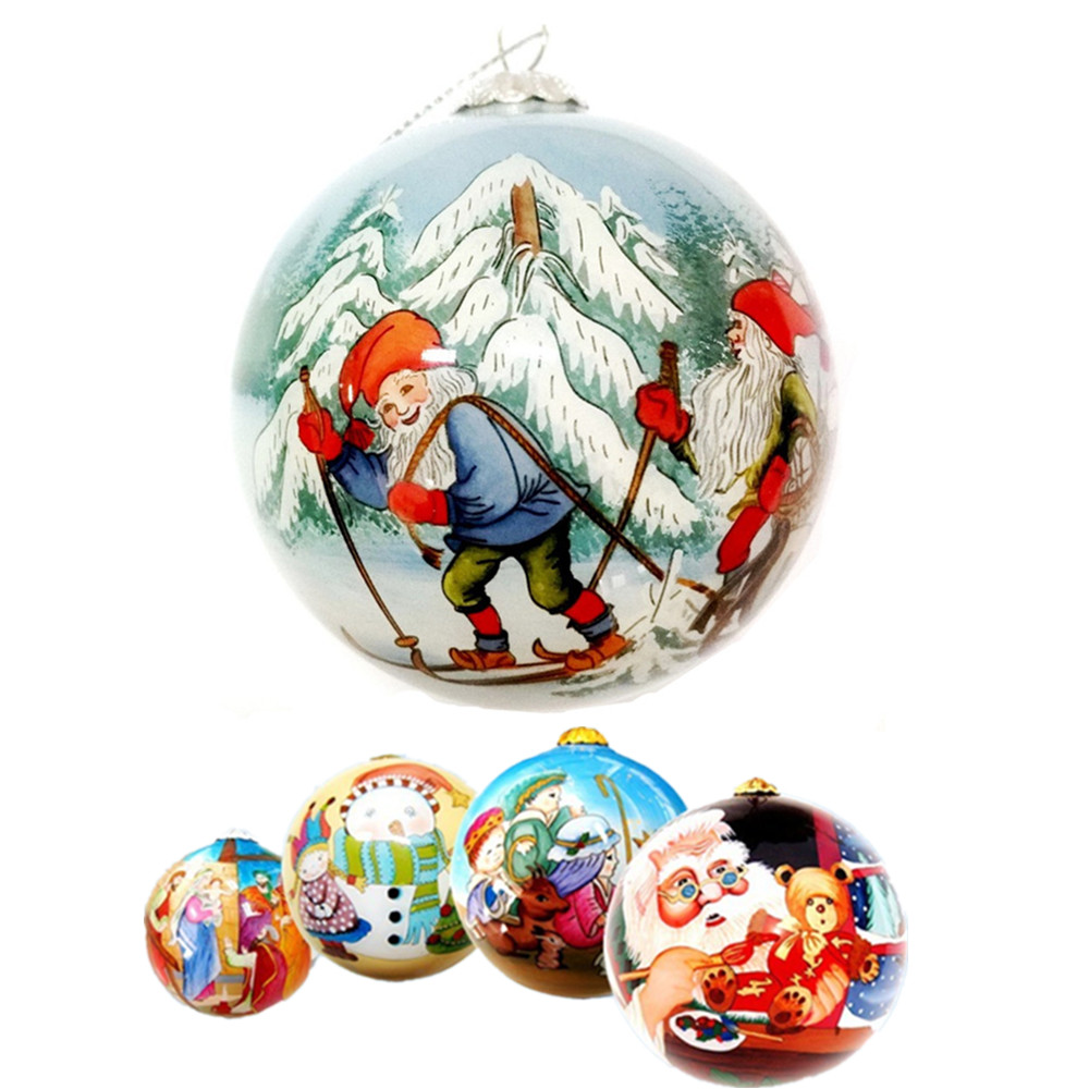 Hand Drawing Glass Christmas Ball 9