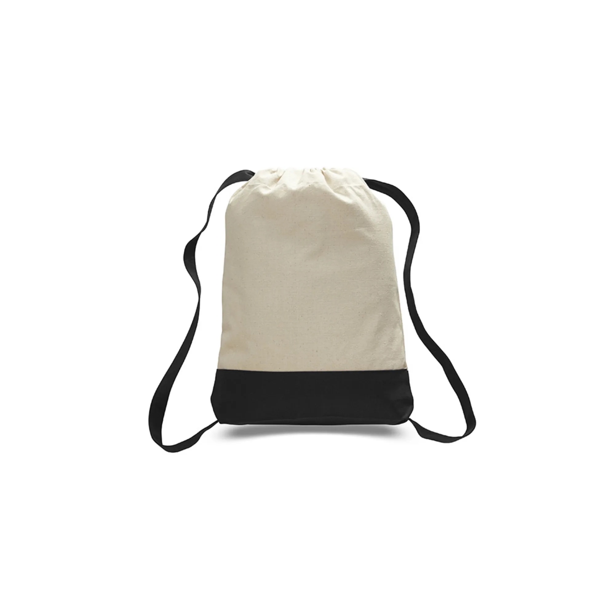 Waterproof Sport Cotton Canvas Drawstring Backpack 3