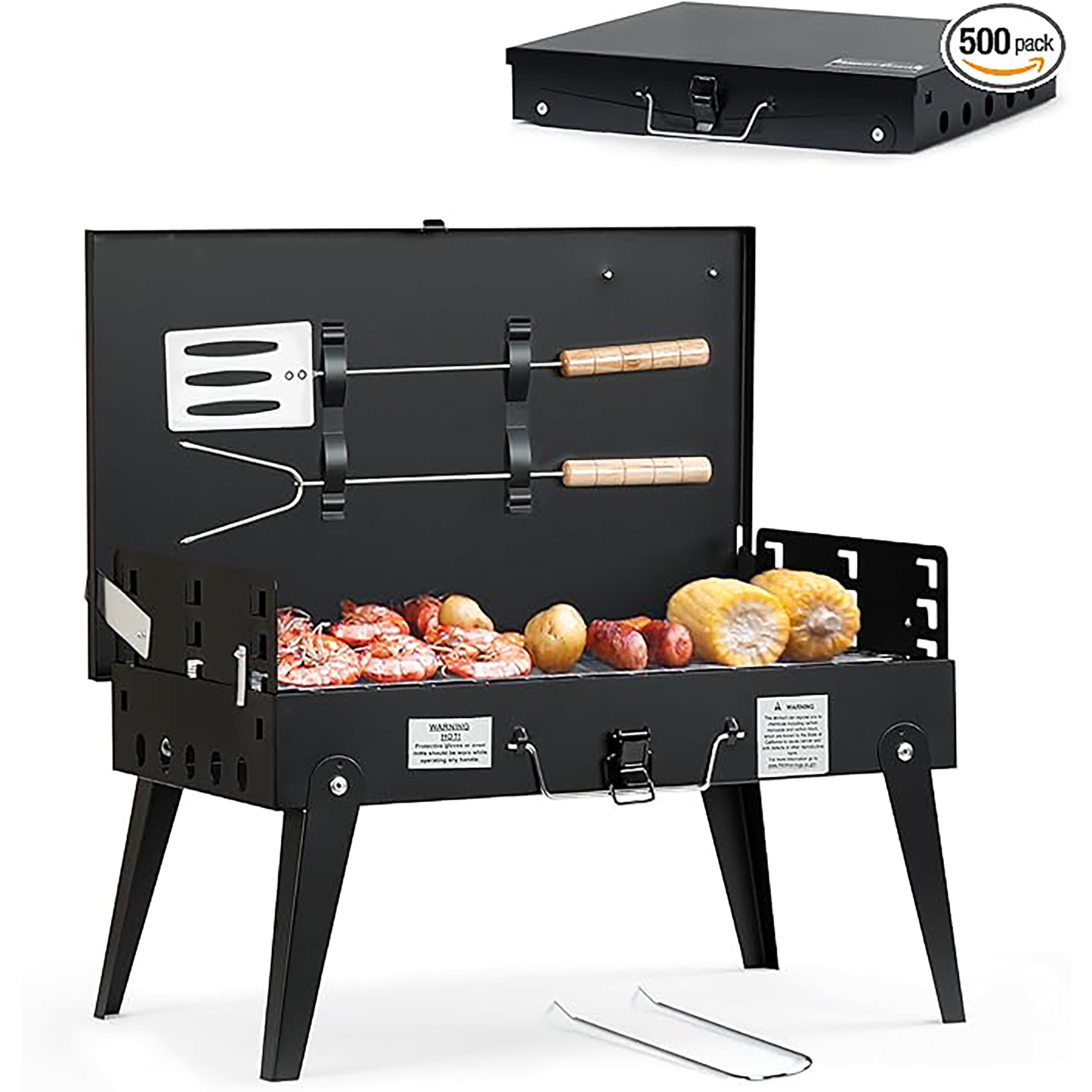 Folding Portable Charcoal Grill 2