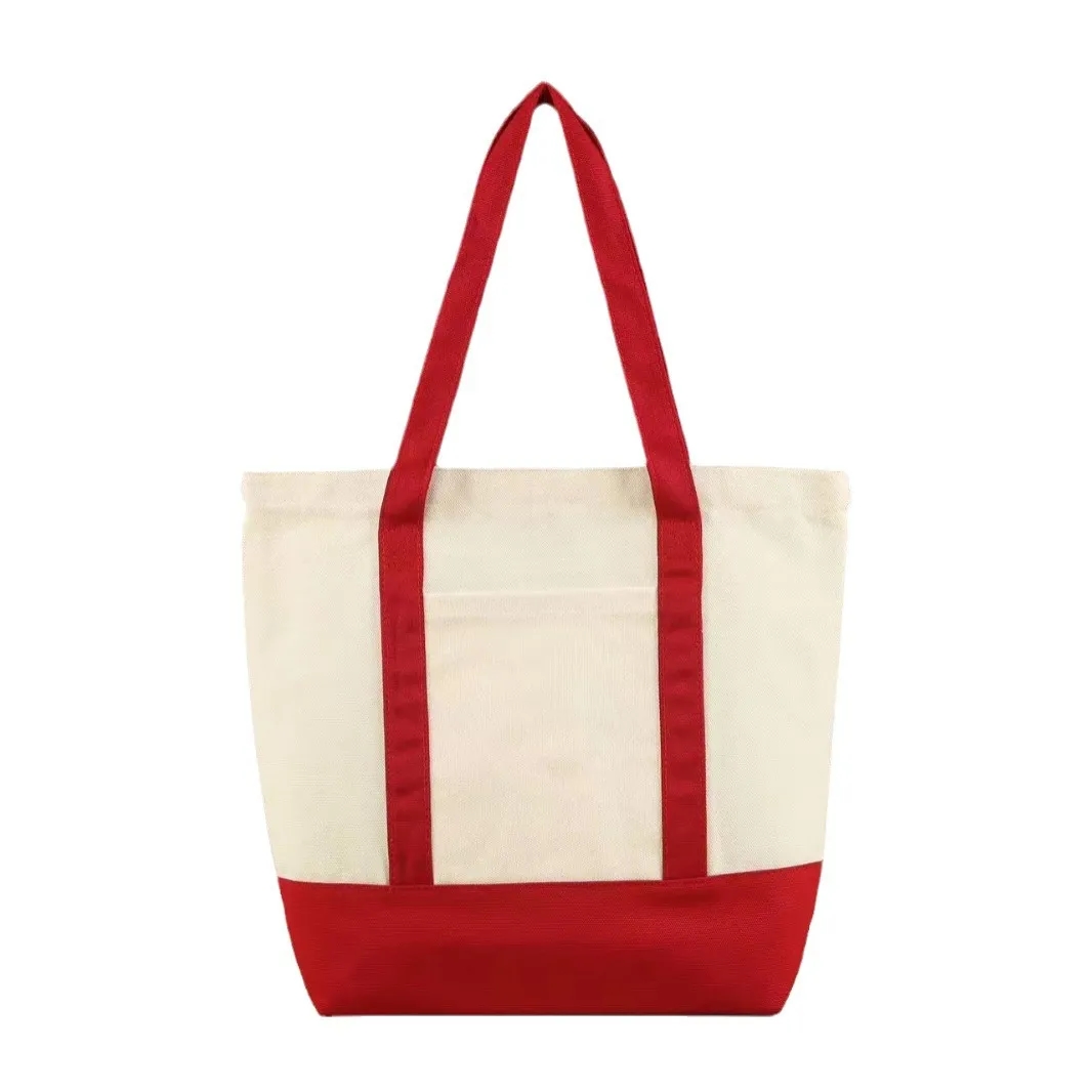 Custom Two-tone  Canvas Tote Bag 2