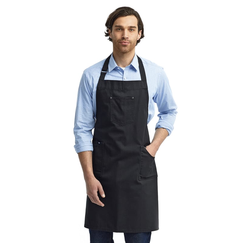 Artisan Collection By Reprime Unisex Cotton Chino Bib Apron 31