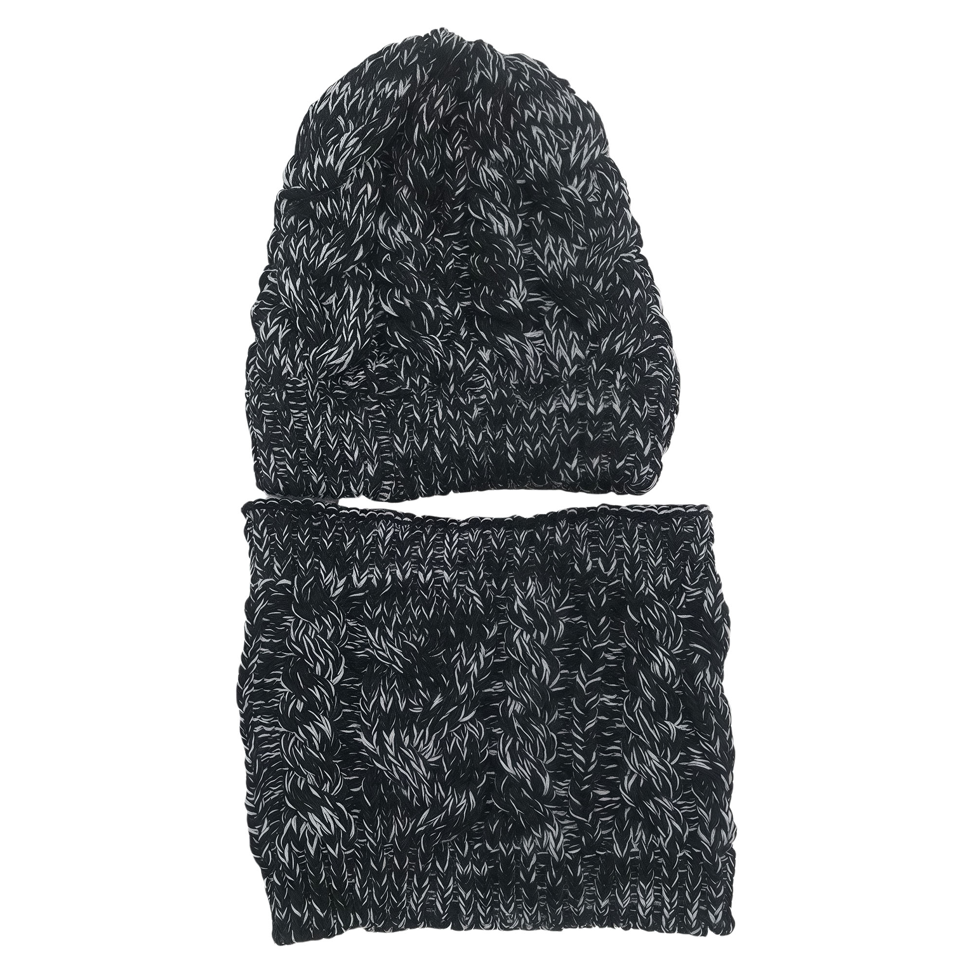 Winter Knit Hat and Scarf Set 2