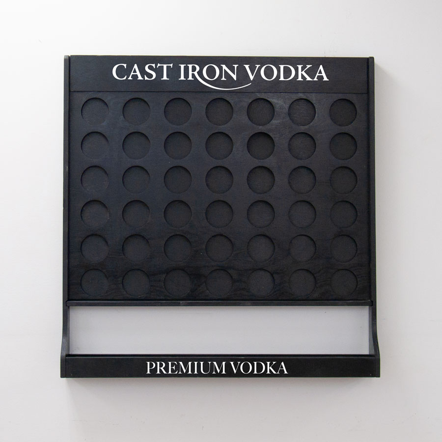 Four In A Row Game Wall Full Print and Full Color Printed Pucks