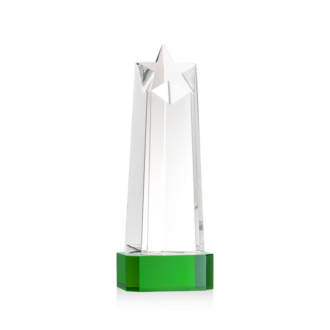 Delaware Star VividPrint™ Award on Base - Green 8