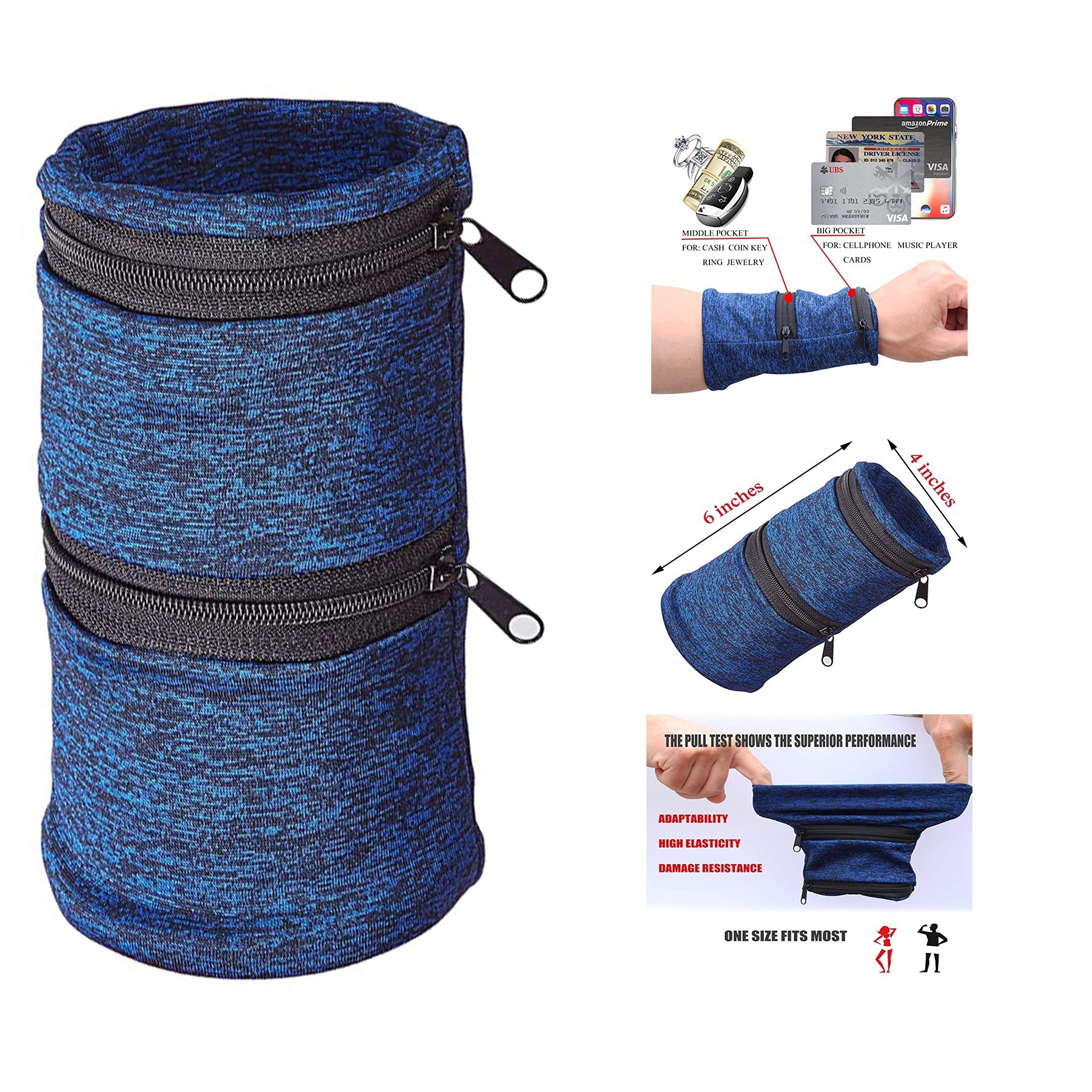 Zipper Wrist Wallet for Travel 1