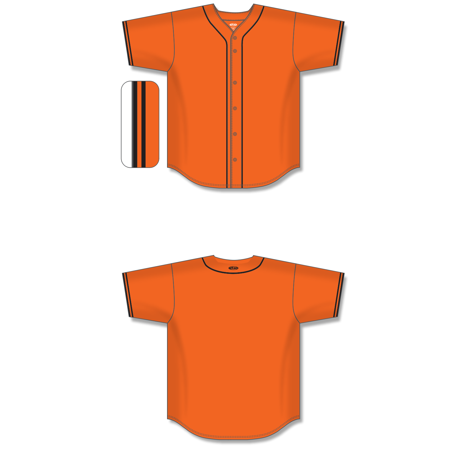 Full Button Baseball Jerseys BA5500-SF-G01 7