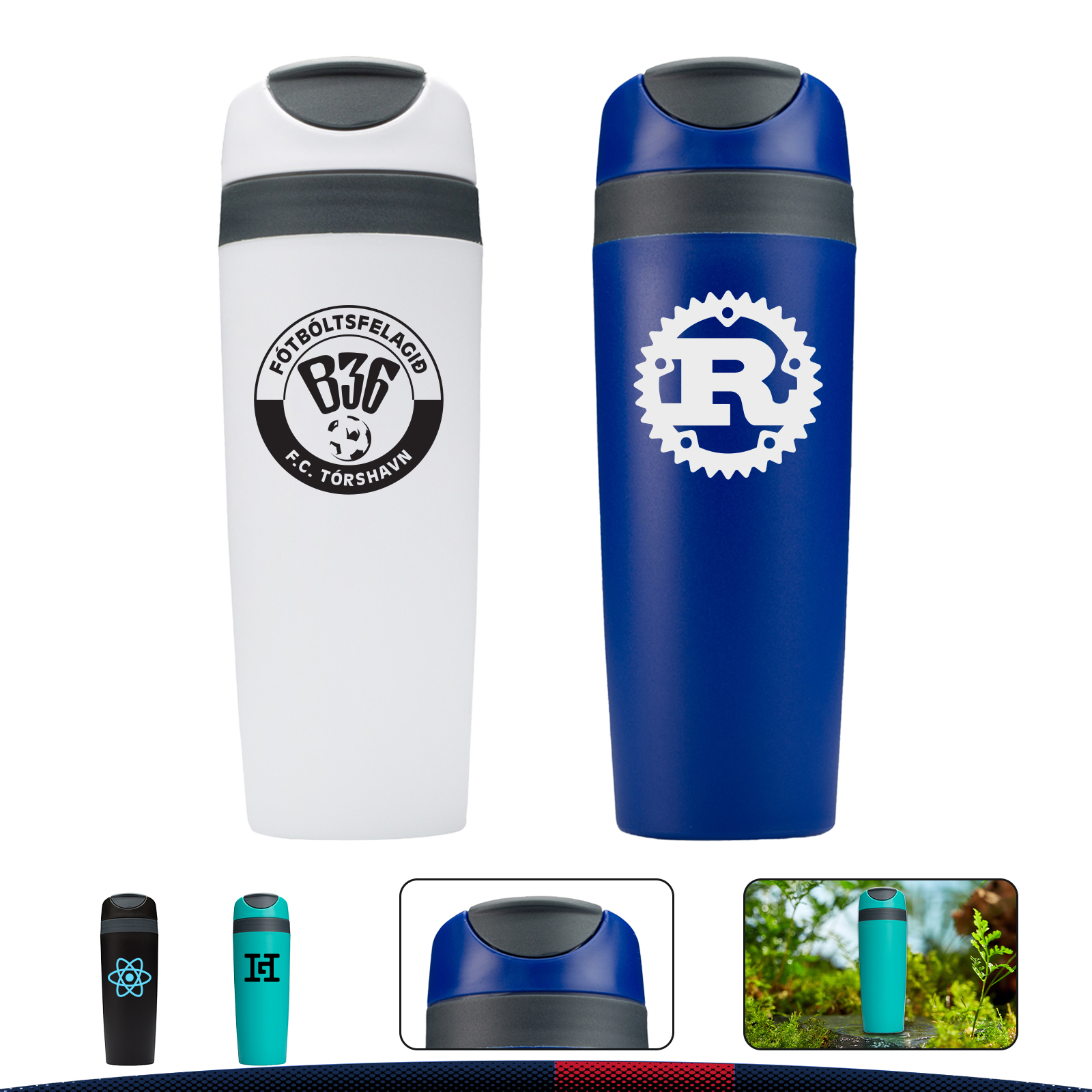 16 oz. Stylish Snap Seal Tumbler Travel Mugs 4
